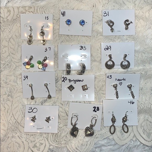 $15 pick a pair Brighton earrings Silver jewelry - Picture 2 of 4